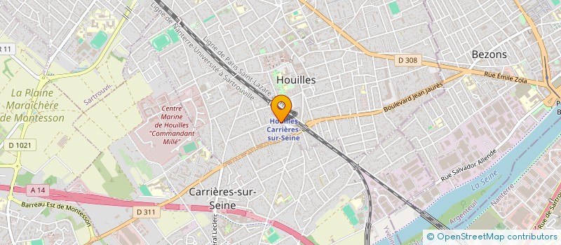 localisation de l'entreprise PAM BOY MEDIA  HOUILLES