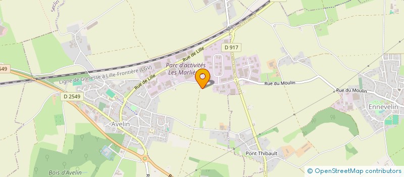 localisation de l'entreprise PAM CHOCOLATERIE  PONT-A-MARCQ