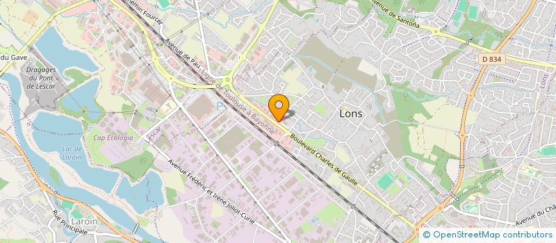 localisation de l'entreprise PAM CUISINES à LONS