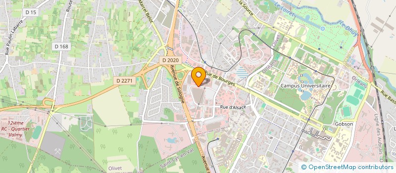 localisation de l'entreprise PAM DISTRIBUTION à OLIVET
