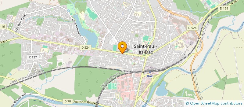 localisation de l'entreprise PAM LANDES à SAINT-PAUL-LES-DAX