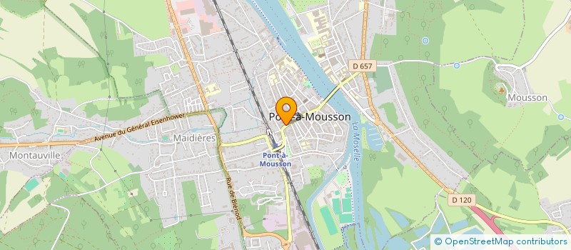 localisation de l'entreprise PAM LITERIE  PONT-A-MOUSSON