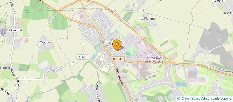 localisation de l'entreprise PAM'PATTES  PONT-A-MARCQ