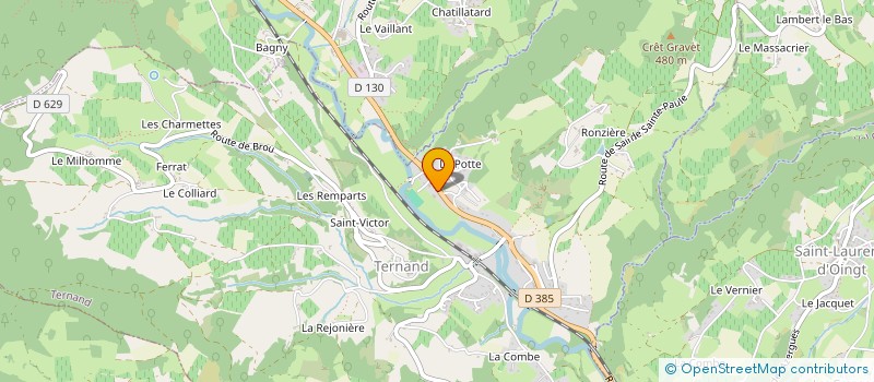 localisation de l'entreprise PAM PIDO  TERNAND