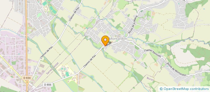 localisation de l'entreprise PAM RESTAURATION  MONTARDON