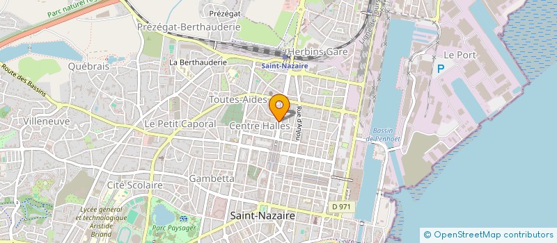 localisation de l'entreprise PAM SERVICES à SAINT-NAZAIRE