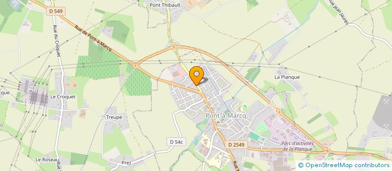 localisation de l'entreprise PAM STRAM GRAM  PONT-A-MARCQ