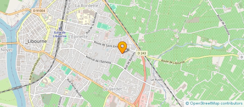 localisation de l'entreprise PAMA  LIBOURNE