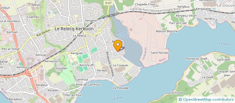 localisation de l'entreprise PAMA  LE RELECQ-KERHUON