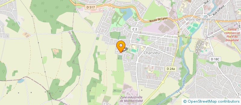 localisation de l'entreprise PAMA  CHARVIEU-CHAVAGNEUX