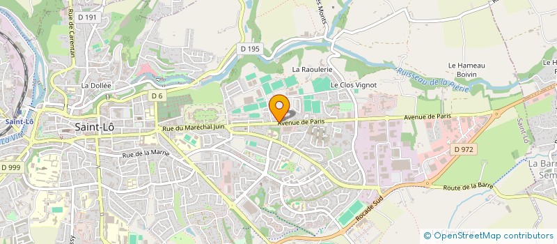 localisation de l'entreprise PAMA  SAINT-LO