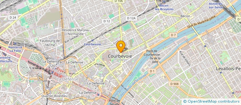 localisation de l'entreprise PAMA SL3 à COURBEVOIE