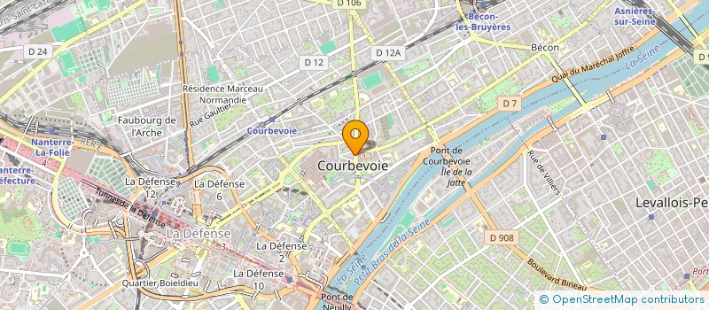localisation de l'entreprise PAMA SLN à COURBEVOIE