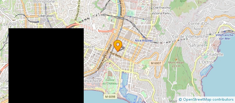 localisation de l'entreprise PAMAB à NICE