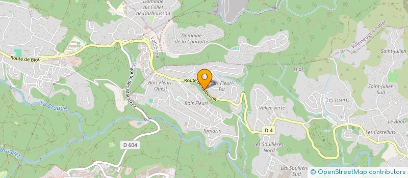 localisation de l'entreprise PAMABAL  BIOT