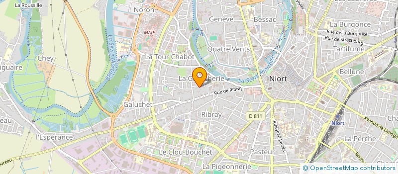 localisation de l'entreprise PAMACO à NIORT