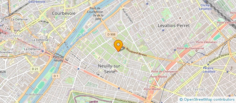 localisation de l'entreprise PAMACO à NEUILLY-SUR-SEINE
