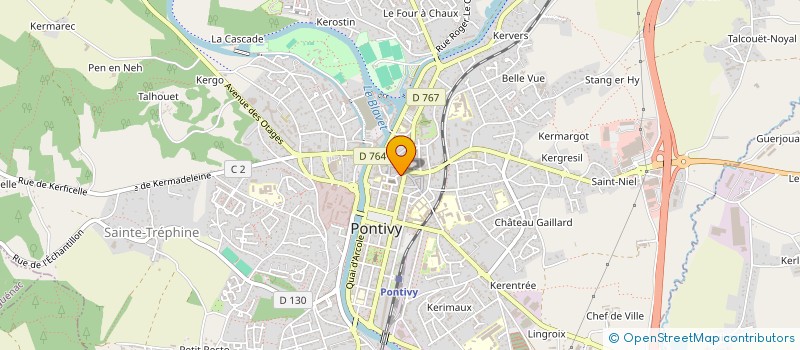 localisation de l'entreprise PAMADES  PONTIVY