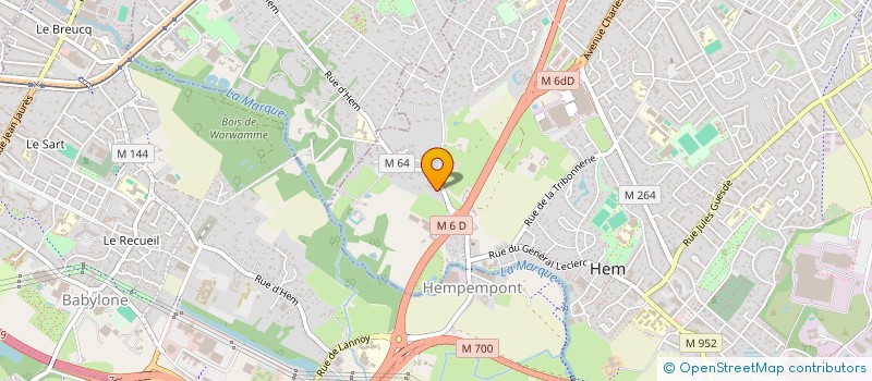 localisation de l'entreprise PAMADRAGUE  HEM