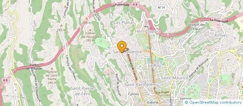 localisation de l'entreprise PAMAFI à NICE