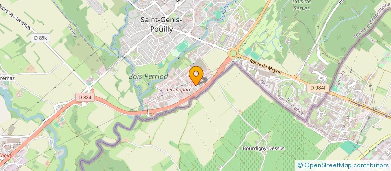 localisation de l'entreprise PAMAJINE  SAINT-GENIS-POUILLY