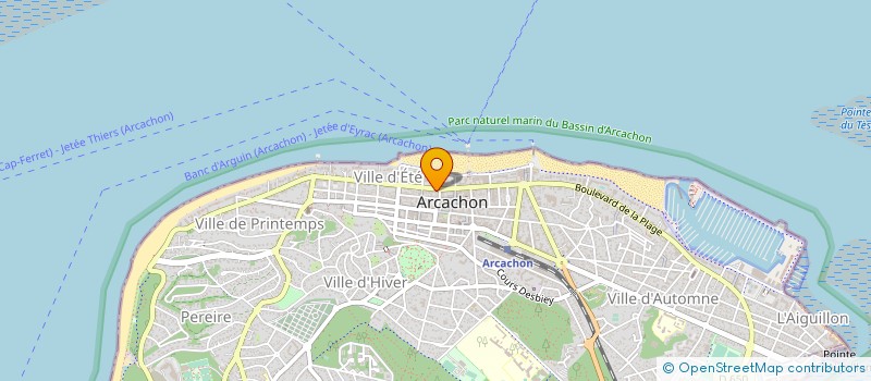 localisation de l'entreprise PAMAJU à ARCACHON
