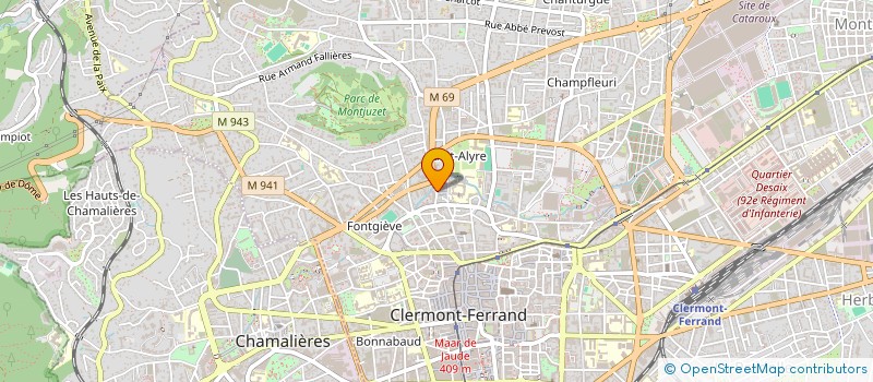 localisation de l'entreprise PAMAKA  CLERMONT FERRAND