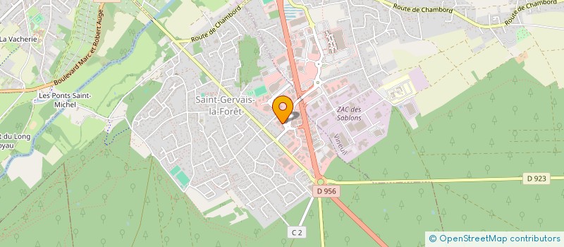 localisation de l'entreprise PAMALEX à SAINT-GERVAIS-LA-FORET