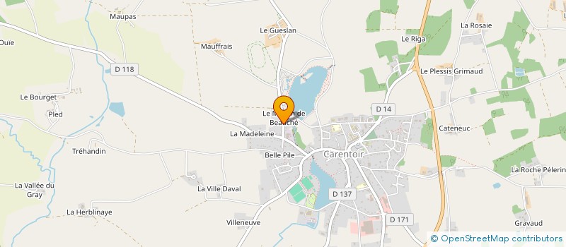 localisation de l'entreprise PAMALO  CARENTOIR