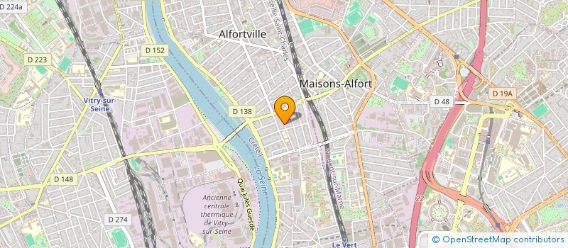 localisation de l'entreprise PAMALY à ALFORTVILLE