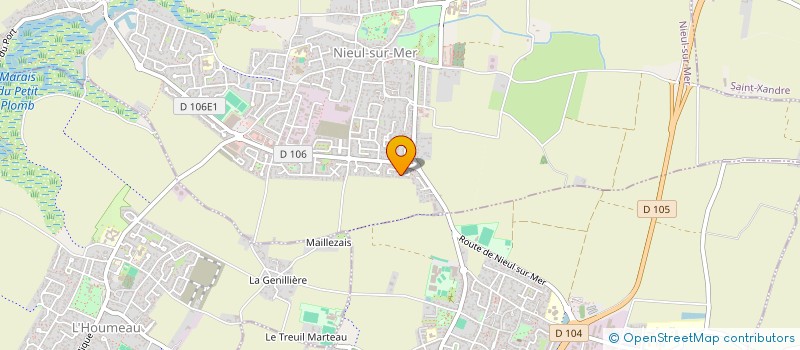 localisation de l'entreprise PAMANIEUL  NIEUL-SUR-MER