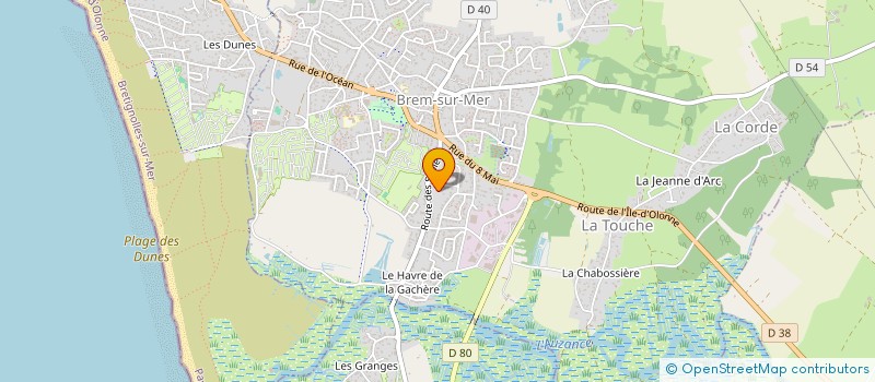 localisation de l'entreprise PAMANO  BREM-SUR-MER