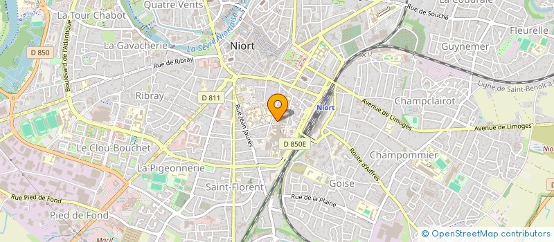 localisation de l'entreprise PAMAOR à NIORT