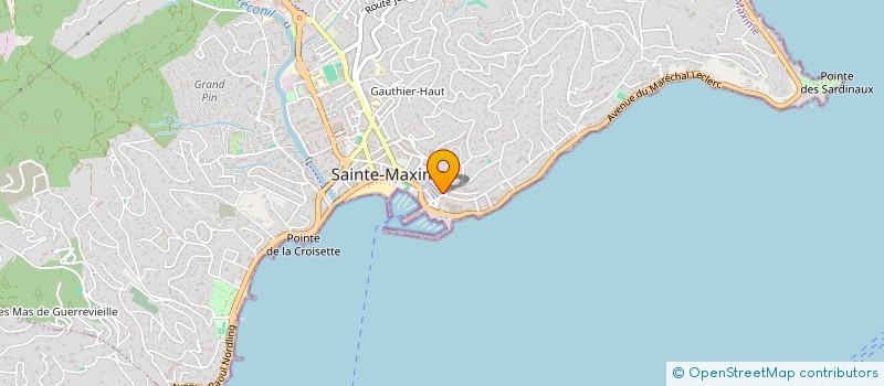 localisation de l'entreprise PAMARICK à SAINTE-MAXIME