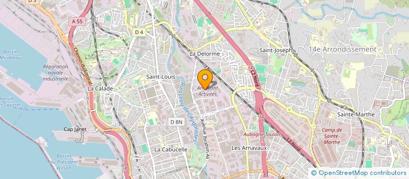 localisation de l'entreprise PAMART 48 à MARSEILLE
