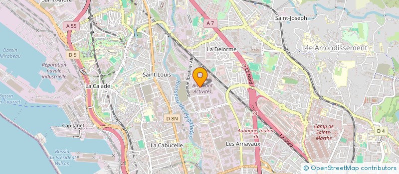 localisation de l'entreprise PAMART 53 à MARSEILLE