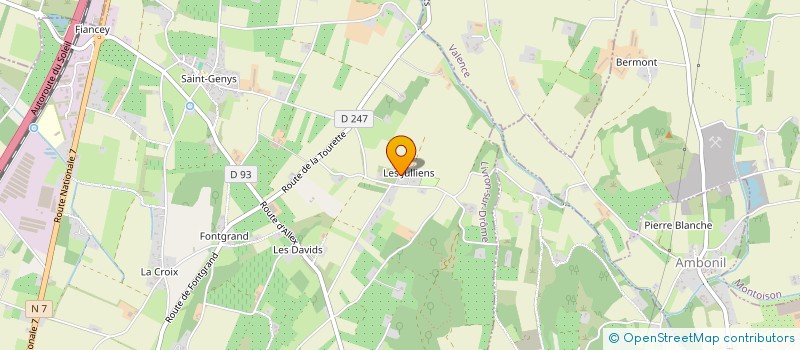 localisation de l'entreprise PAMAVAL  LIVRON-SUR-DROME