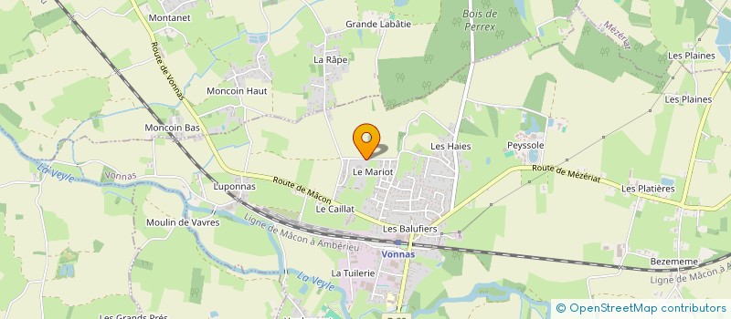 localisation de l'entreprise PAMAVI à VONNAS