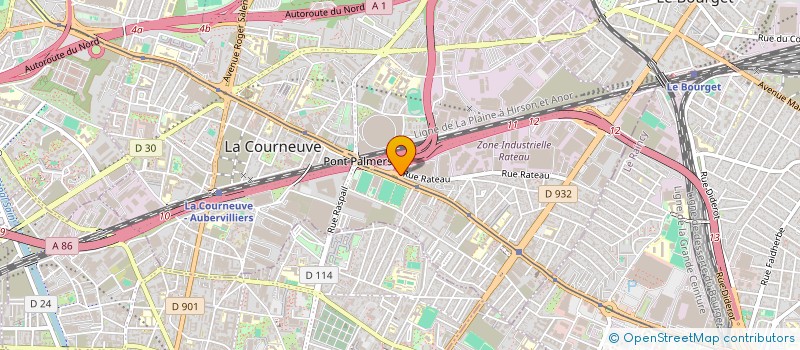 localisation de l'entreprise PAMAX à LA COURNEUVE