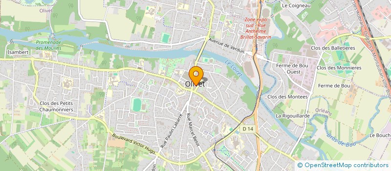 localisation de l'entreprise PAMAX à OLIVET