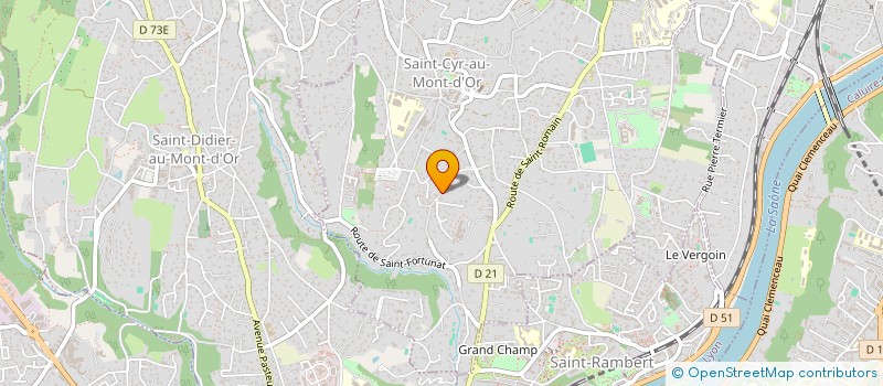 localisation de l'entreprise PAMCAE  SAINT-CYR-AU-MONT-D'OR