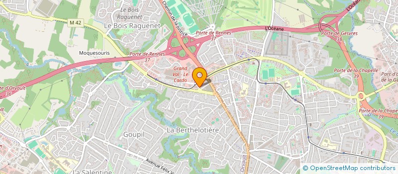 localisation de l'entreprise PAMD à ORVAULT