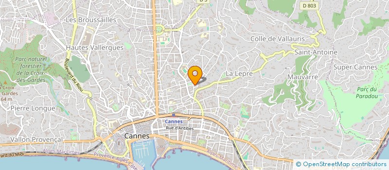 localisation de l'entreprise PAMEA à CANNES
