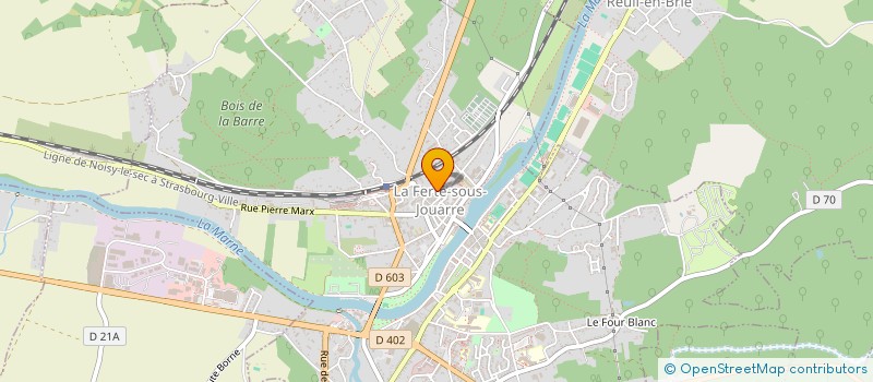 localisation de l'entreprise PAMEL à LA FERTE-SOUS-JOUARRE