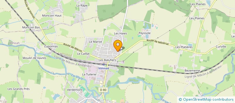 localisation de l'entreprise PAMELA à VONNAS