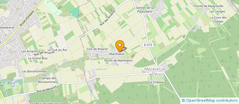 localisation de l'entreprise PAMELA ET COMPAGNIE à MEZIERES-LEZ-CLERY