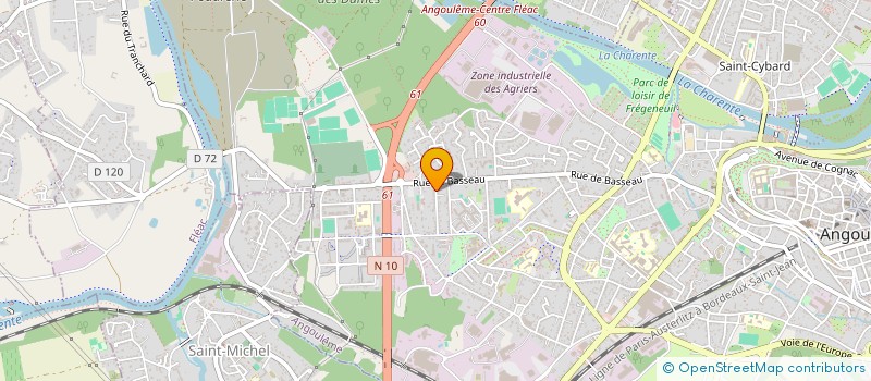 localisation de l'entreprise PAMELOZE à ANGOULEME