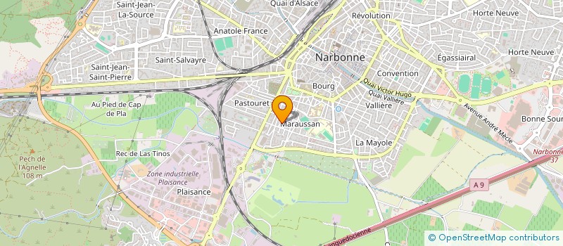 localisation de l'entreprise PAMI INVEST  NARBONNE