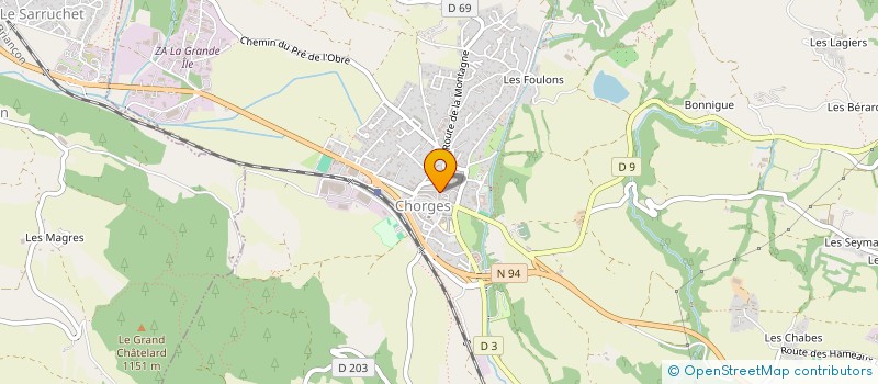 localisation de l'entreprise PAMIDO à CHORGES