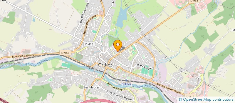 localisation de l'entreprise PAMIES CHARRIER  ORTHEZ